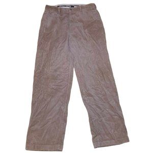 POLO GOLF Ralph Lauren Pants Men's 36x32 Beige Classic Pleated Cuffed Corduroy